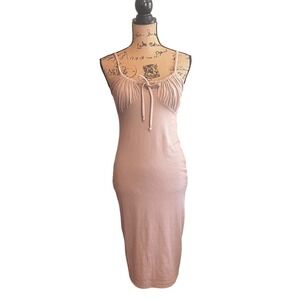 Livi By Olivia Rae Resort Vacation Party Eveningwear Bodycon Dress beige‎ Small